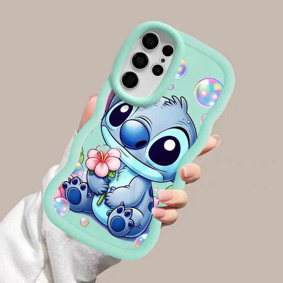 Lilo Stitch Cute Case for Samsung Galaxy S25 S24 Ultra S23 S22 Plus S21 FE S20 S25Ultra Soft Phone Funda