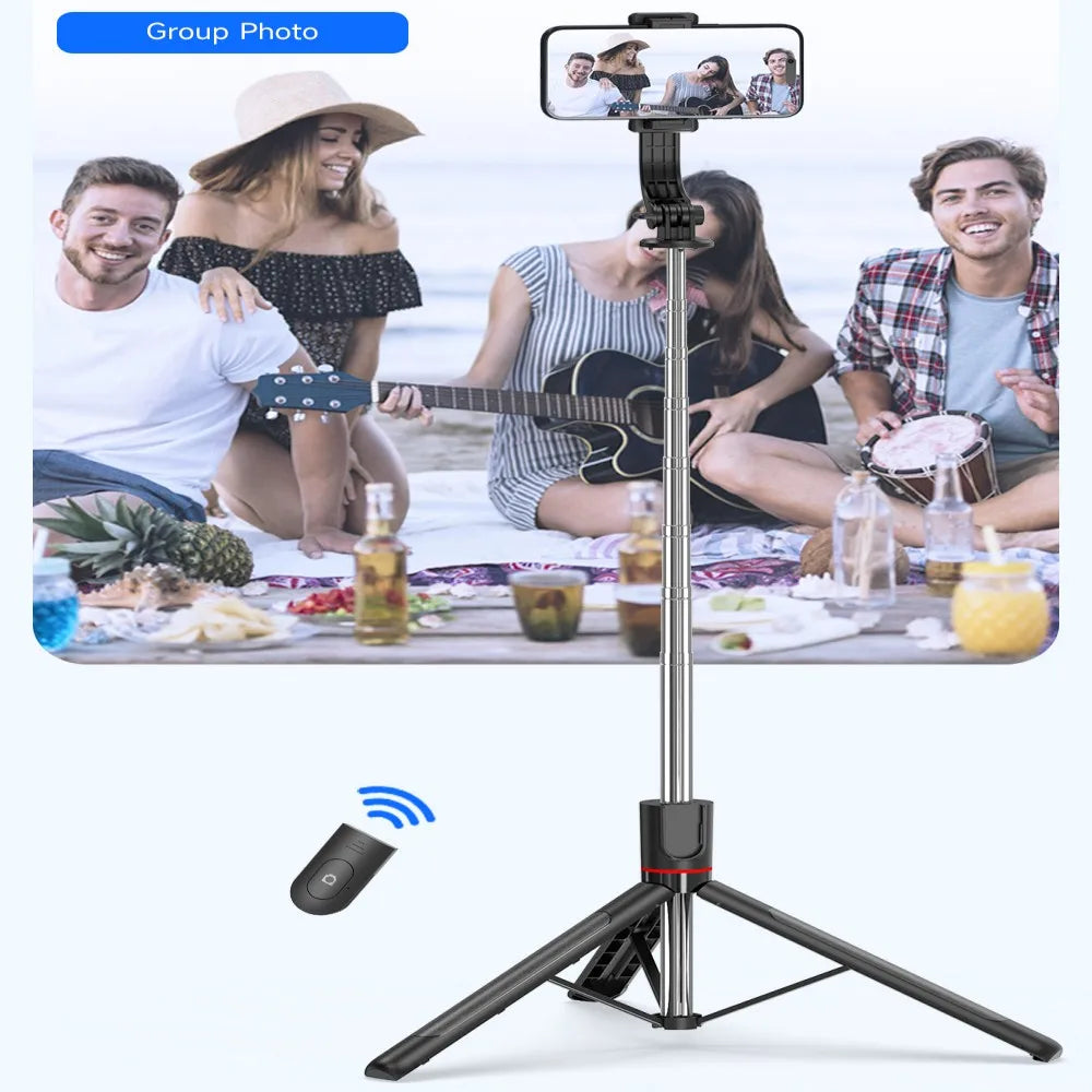 2025 NEW Monopod Remote Shutter Fill Light for iPhone Samsung Xiaomi Phone Holder Mini Tripod Wireless Bluetooth Selfie Stick