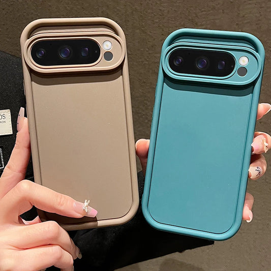 Soft TPU Solid Color Case For Google Pixel 8 Pro 8A 7A Pixel 9 Pro XL Shockproof Silicone Cover For Pixel 7 8 9 Pro Phone Cases