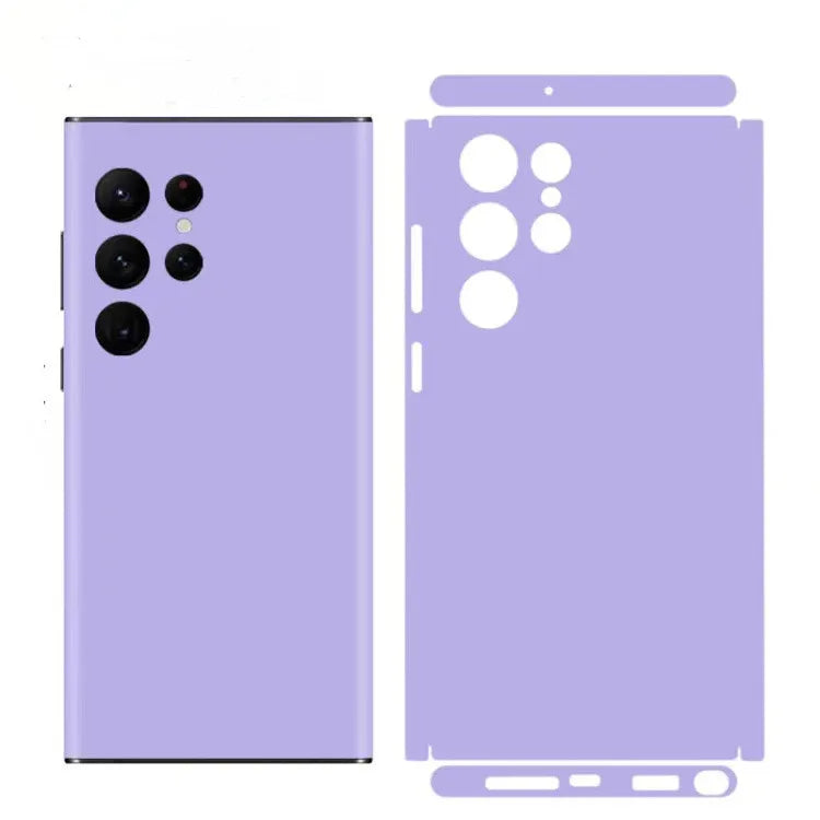Plain Macaroon Color Decal Skin for Samsung S24 S23 S22 Ultra S255G Back Screen Protector Film Cover Wrap Modify Sticker
