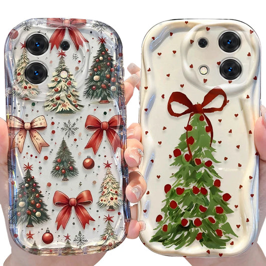 Christmas Tree Snowflake Case for Xiaomi Redmi Note 14 13 12 11 10 Pro Plus 5G 9 14C 13C 4G 12C 10C 10S A2 A1 Silicone Cover