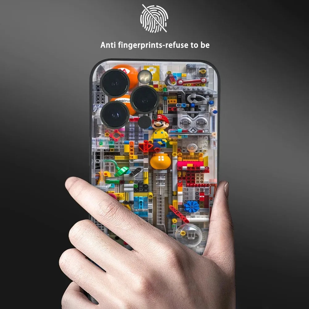 Super M-MarioS Bros Game Phone Case For IPhone 16 15 14 13 12 11 Pro Max Plus Mini Frosted Soft Shell Funda