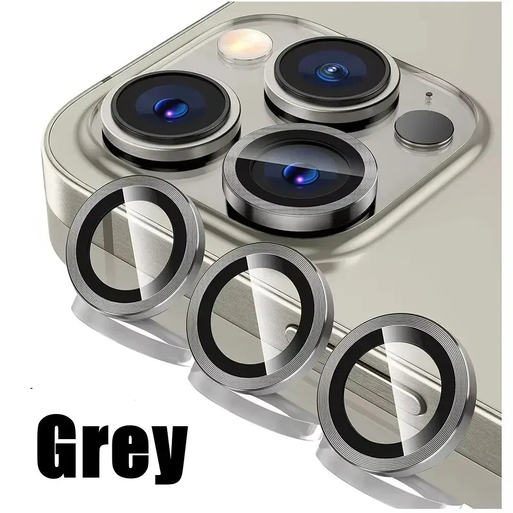 3Pcs Metal Lens Protector Glass For iPhone 16 13 12 11 14 15 Pro Max Mini Camera Lens Protection Film For iPhone 16 14 15 Plus