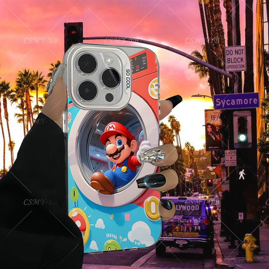 Fashion Tough Phone Cases For iPhone 16 15 14 13 12 11 X XR XS 7 8 Plus Pro Max iPhone13 Mini ProMax case Covers 3D M-marios