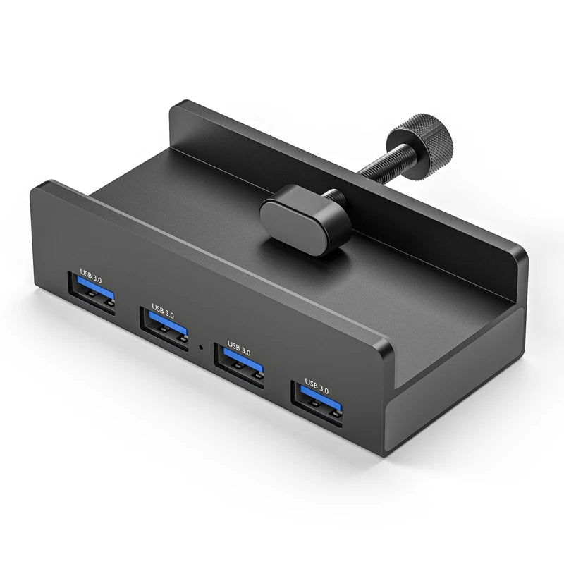 Aluminum Type C 4 Port USB 3.0 HUB Phone Holder SD TF USB Memory Card Reader DC Power Adapter Splitter Multiple Extend Dock