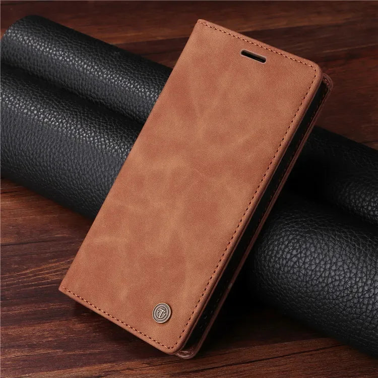 Leather Flip Phone Case For Samsung Galaxy S9 S10 Plus S20 S21 FE S22 S23 S24 Ultra Note 9 10 Plus 20 Ultra Luxury Wallet Cover