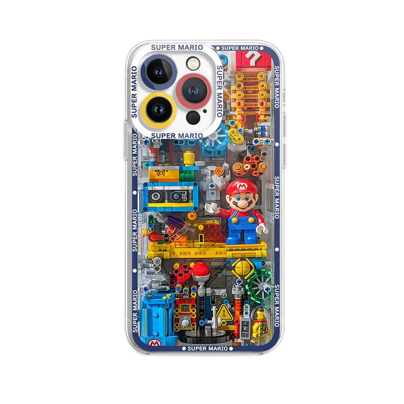Super M-Marios Bros Clear TPU Case for Xiaomi Redmi Note 14 13 12 5G Plus 11 Pro 14C 13C 12C 10S 9 4G A2 A1 Soft Silicone Cover