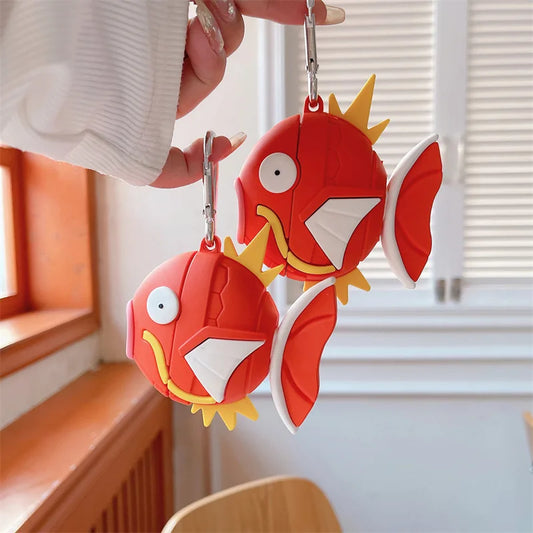 For Airpods 4 Case 2024,Pokemon Magikarp Fish Ball Protective Silicone Earphone Cover For Airpod 4 Case/Airpods Pro 2 Case Funda