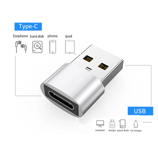 2Pcs USB To Type C OTG Adapter USB USB-C Male To Micro USB Type-c Female Converter For Macbook Samsung S20 USBC OTG Connector