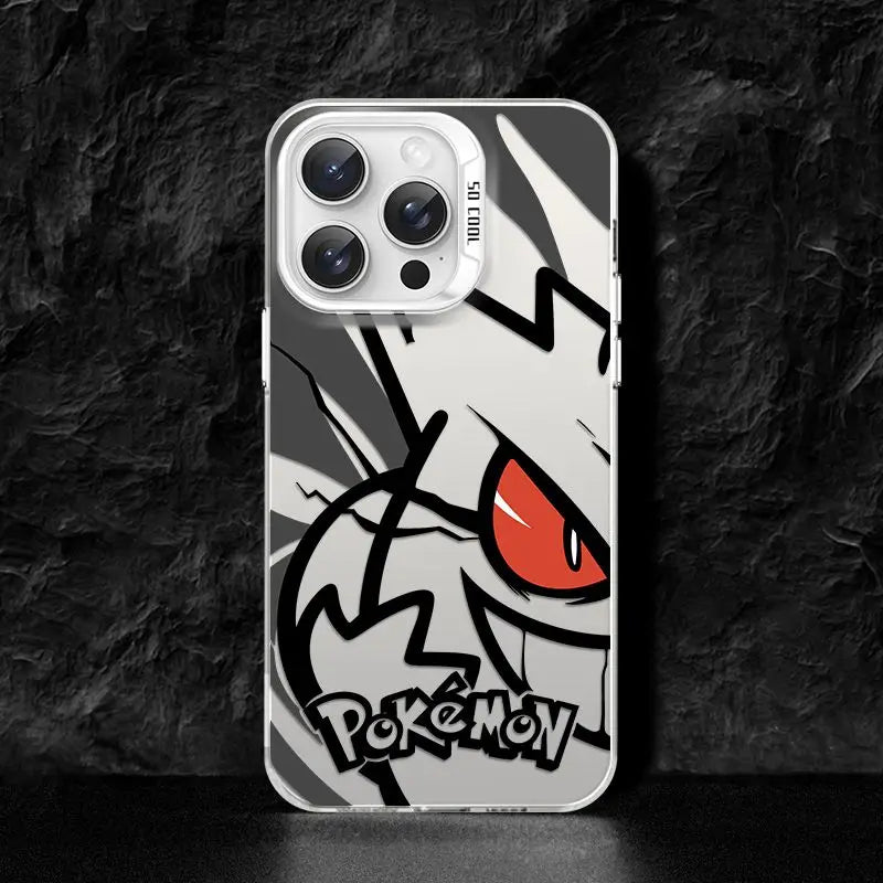 Anime Phone Case For Gengars P-Pokémons iPhone 16 15 14 13 12 11 Pro Max X XR XSMAX 8 7 Plus Candy Matte Shockproof Back Cover