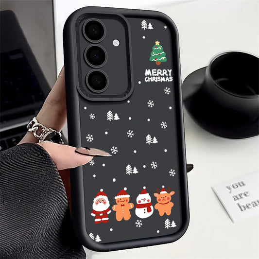 Christmas New Year TPU Case For Samsung Galaxy S25 Edge S23 S24 Ultra S24 FE A17 A55 A54 A15 A16 A36 A35 A25 A56 5G Phone Cover