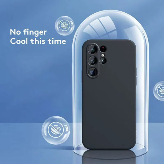Luxury Silicone Case For Samsung Galaxy S26 S25 S24 S23 S22 S21 FE Plus Ultra Cover TPU Shockproof Phone Cover S 25 24 23 22