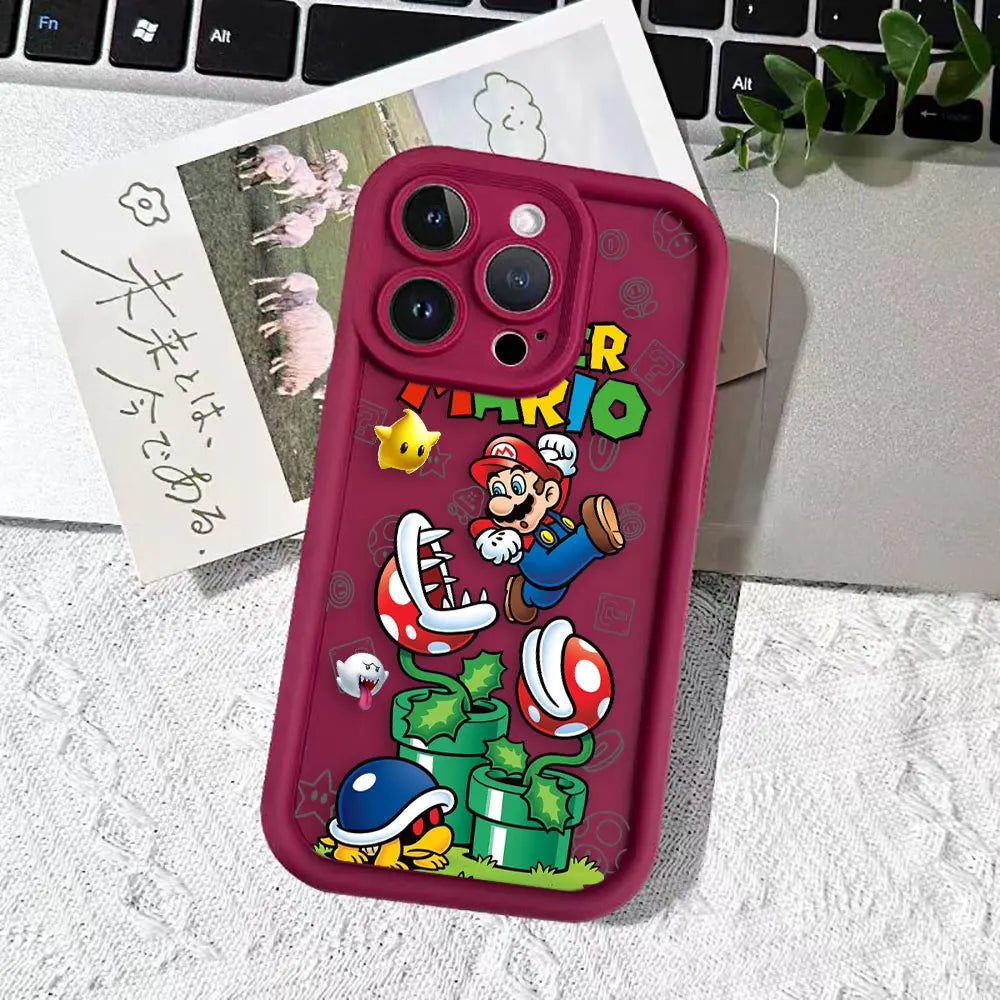 Super M-Mario Bros Game Phone Case For Realme C20 C21Y C30 C31 C33 C35 C53 C55 12 11 8 8I 7I 5 GT 3 NARZO 50 5G Case Funda Shell