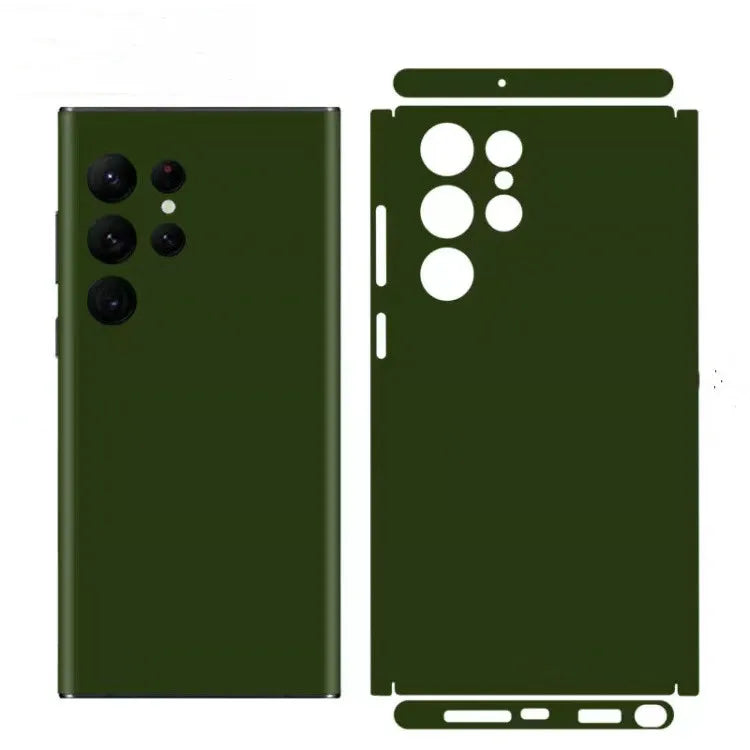 Plain Macaroon Color Decal Skin for Samsung S24 S23 S22 Ultra S255G Back Screen Protector Film Cover Wrap Modify Sticker