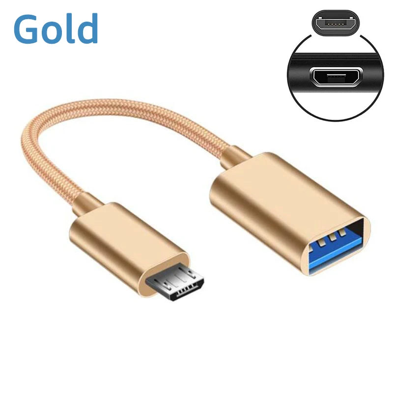Micro USB OTG Adapter Micro USB Male To USB 2.0 Female Cable Adapter For Samsung Huawei Xiaomi Android Phone USB Flash Drive