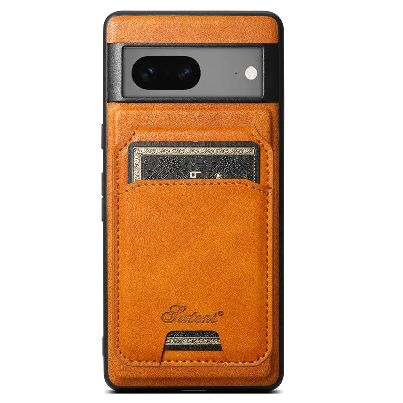 Magsafe Wallet Phone Case Card Holder Leather Magnetic Pocket Cover Case For Google Pixel 9 10 Pro 8 7 6 Pro 6A 7A Pixel8Pro