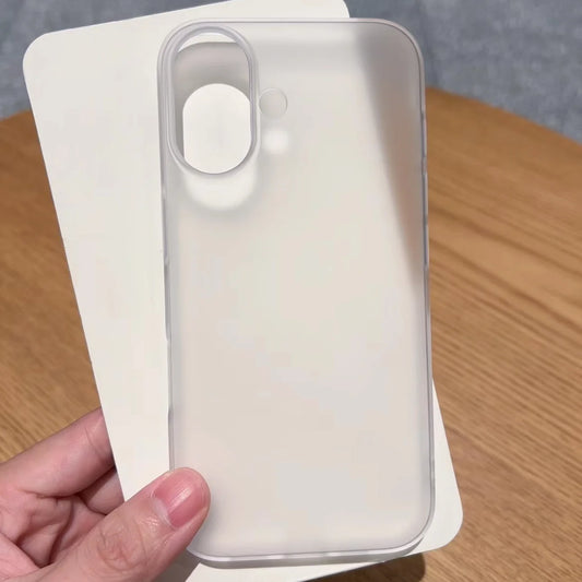 Ultra Thin Matte Phone Case For iPhone 17 Air 16 15 14 Plus 13 12 Pro Max Translucent Hard Frosted PC Shockproof Bumper Cover