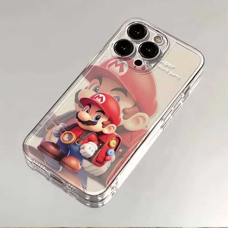 Super Mario Bros Game Phone Case For Samsung Galaxy A55 A15 A54 5G A16 A35 A25 S25 S24 Ultra S23 FE S20 S21 S22 Plus Clear Cover