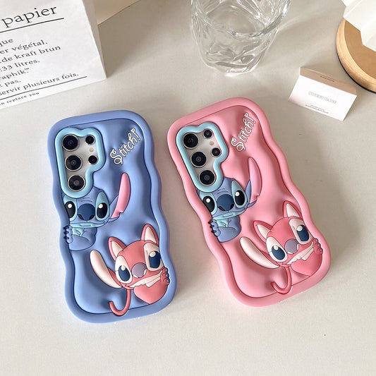 Stitch Soft Case For Samsung Galaxy A03S A04E A16 A15 A14 A53 A25 A32 A34 A35 A52 A55 S20 S21 S22 S23 S25 Ultra Plus A26 A36 A56