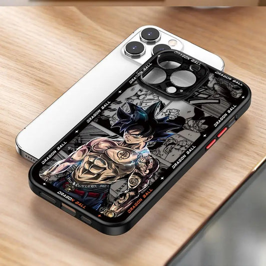 Soft Edge Case for iPhone 13 Mini 11 11 Plus 16 12 15 Pro MAX 14 XS 8 7 SE XR 16 Plus 12Pro 14Pro Hot Blooded Anime Goku