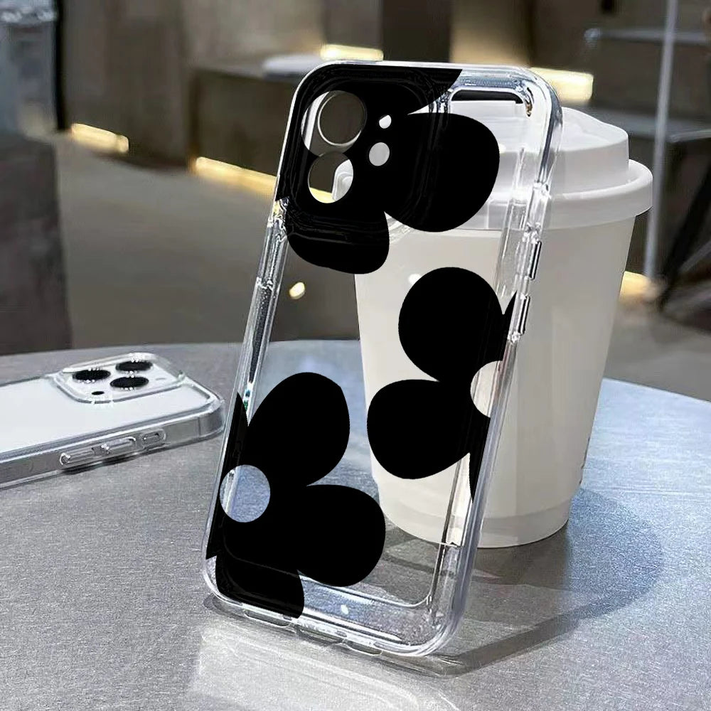 Clear Case For Samsung Galaxy A54 5G A55 A35 A34 A15 S24 Ultra S23 FE S22 S21 S25 Plus A16 A06 A05 Soft Shockproof Fundas Cover