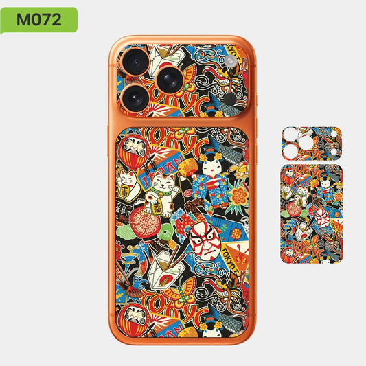 For Apple iPhone 17pro 17 pro Max Full body Back Cover Decal Skin 3D Colorful Rear Protective Sticker Film