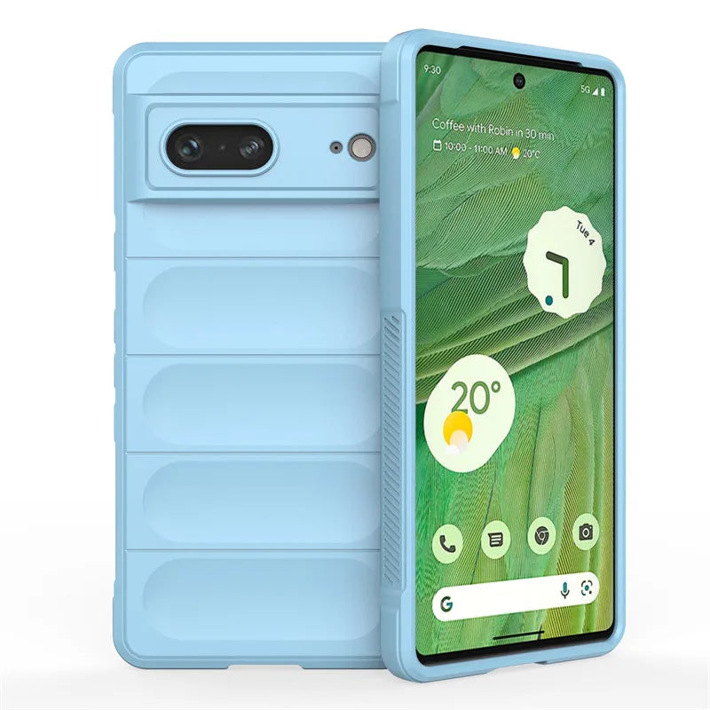 For Google Pixel 7 Case Google Pixel 7 Pro 6A Cover Cases Skin-Friendy Shockproof Silicone Phone Back Cover For Google Pixel 7