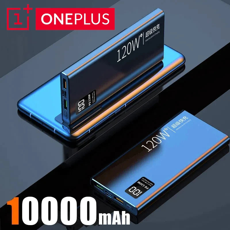 Oneplus 120W 50000mAh Power Bank High Capacity Fast Charging Powerbank Portable Battery Charger For Iphone Samsung Huawei Xiaomi