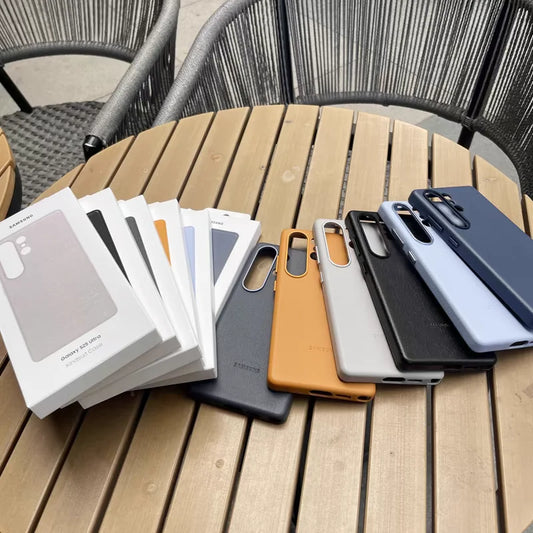 Samsung Galaxy S25 Ultra 5G Case Premium Genuine Luxury Leather Phone Case Full Protective Shockproof Shell S25 Plus Ultra S25+