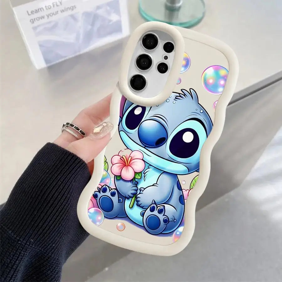 Lilo Stitch Cute Case for Samsung Galaxy S25 S24 Ultra S23 S22 Plus S21 FE S20 S25Ultra Soft Phone Funda