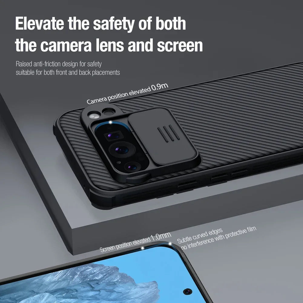 Nillkin For Google Pixel 9 Pro XL Pixel9Pro CamShield Pro Case with Slide Camera Cover Protector Hard PC+TPU Cover
