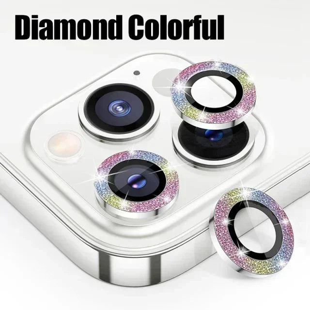 3Pcs Metal Lens Protector Glass For iPhone 16 13 12 11 14 15 Pro Max Mini Camera Lens Protection Film For iPhone 16 14 15 Plus
