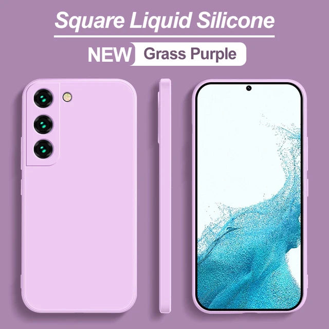 Soft Liquid Silicone Case For Samsung Galaxy S21 S23 S10 Plus S20 FE S10E S22 Note 20 Ultra Cover