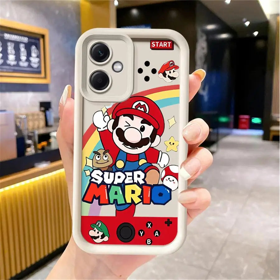 Super M-Marios Bros Game Phone Case for Xiaomi Redmi 12C 13 13C 12 4G A1 A2 Plus A3x Poco X3 Pro C51 C50 C61 soft funda case