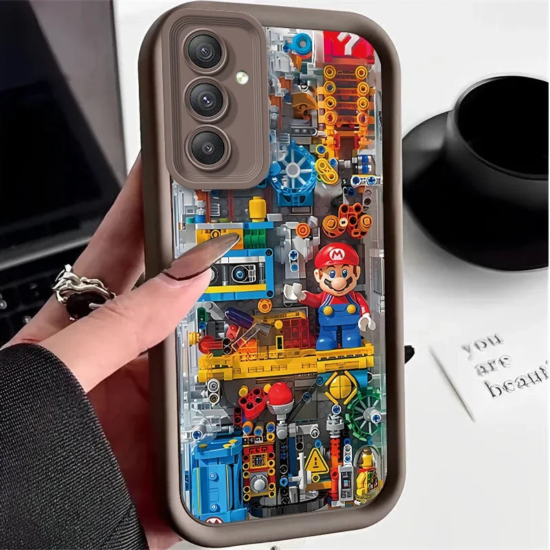 Super M-Marios Bros Case for Samsung Galaxy A53 A50 A50S A36 5G A35 A34 A33 A32 A30 A26 A24 A23 A22 A20 A16 A15 A14 A13 4G Cover