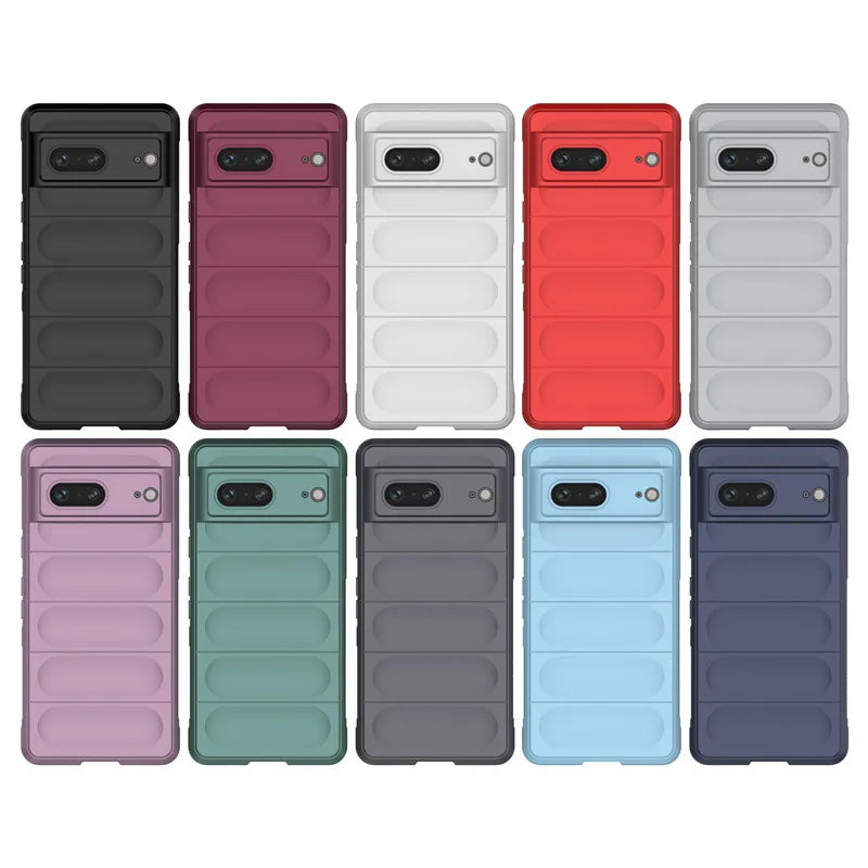For Google Pixel 7 Case Google Pixel 7 Pro 6A Cover Cases Skin-Friendy Shockproof Silicone Phone Back Cover For Google Pixel 7
