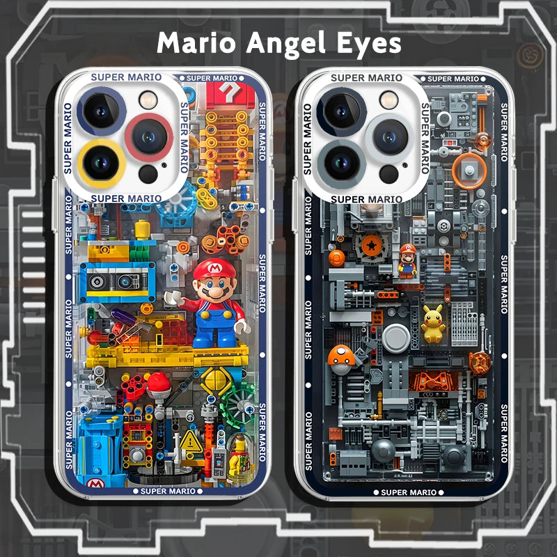 Super M-Marios Bros Clear TPU Case for Xiaomi Redmi Note 14 13 12 5G Plus 11 Pro 14C 13C 12C 10S 9 4G A2 A1 Soft Silicone Cover