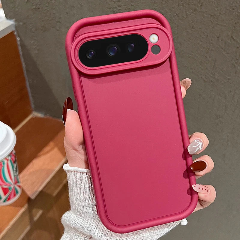 Soft TPU Solid Color Case For Google Pixel 8 Pro 8A 7A Pixel 9 Pro XL Shockproof Silicone Cover For Pixel 7 8 9 Pro Phone Cases
