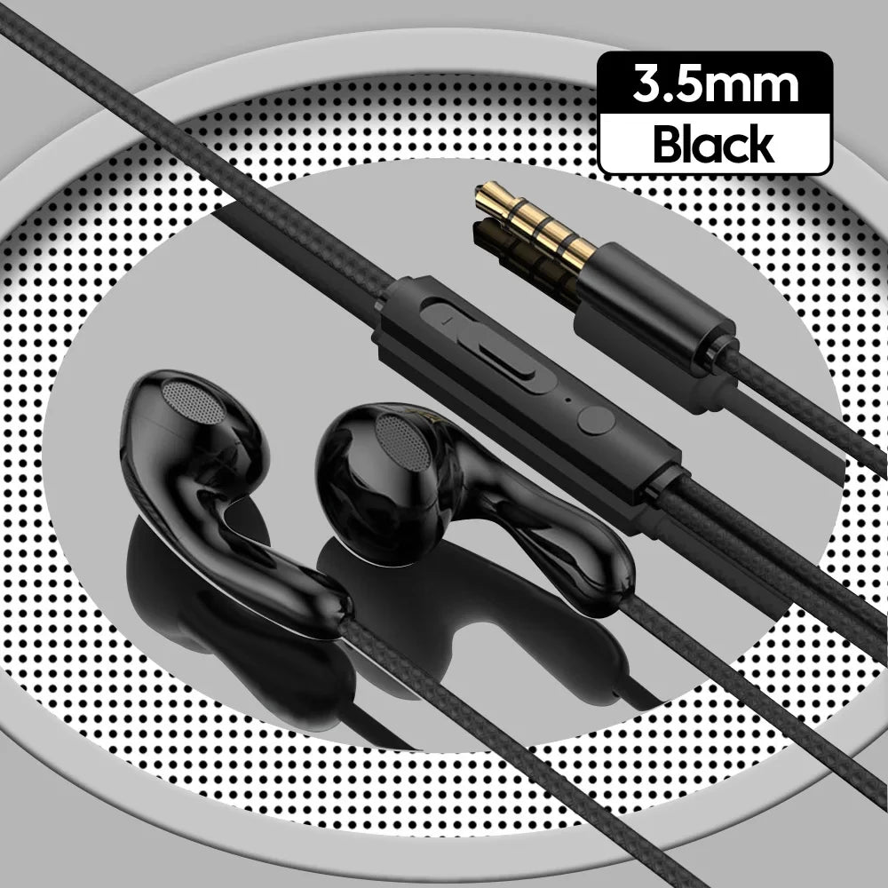 Type C Wired Earphone For Samsung Galaxy S24 S23 S22 Ultra USB-C Headphones A53 A52 A34 A54 Note 20 10 3.5mm Jack Earbud Headset