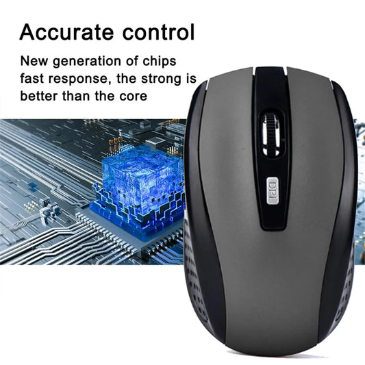 2.4G Wireless Mouse 2.4Ghz Gaming Mouse 6D Optical Wireless Mouse Slim Mini Noiseless Mice DPI1600 for Macbook PC Laptop
