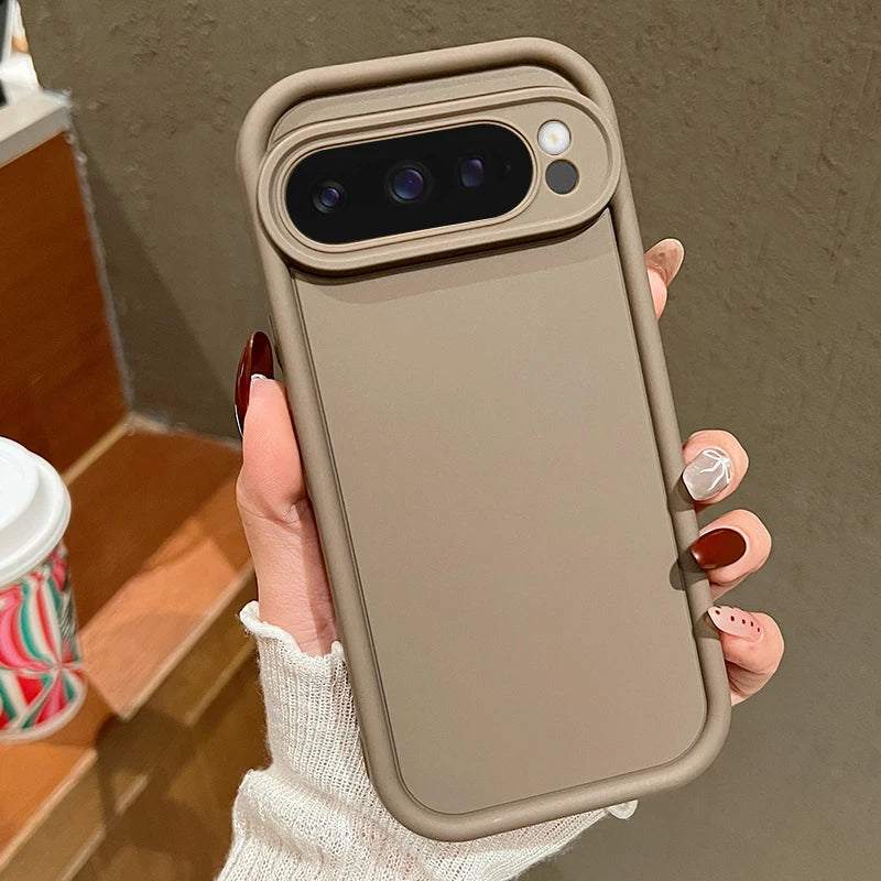 Soft TPU Solid Color Case For Google Pixel 8 Pro 8A 7A Pixel 9 Pro XL Shockproof Silicone Cover For Pixel 7 8 9 Pro Phone Cases