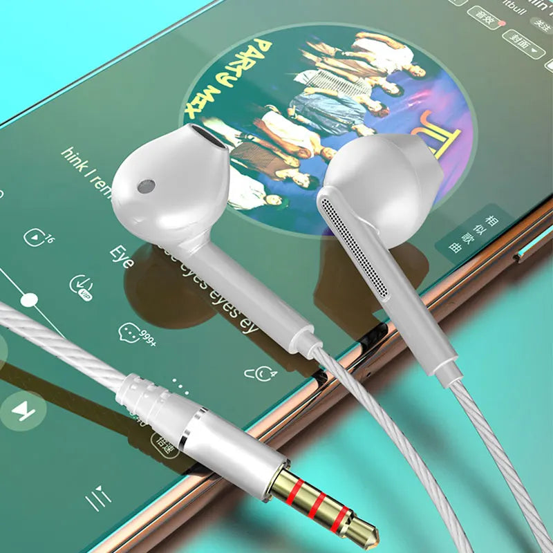 EARDECO Headphone Headset with Mic Wired Headphones Heavy Bass In Ear Stereo Wired Earphone Earbuds Wire Game Phone Earphones