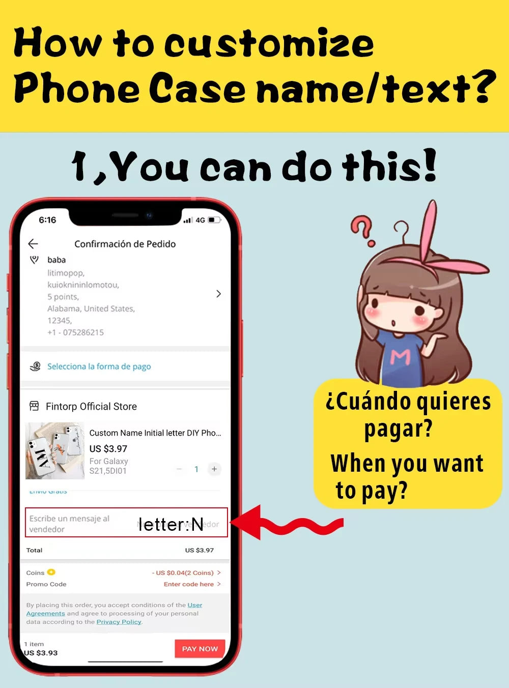 DIY Customi Name Letters Case For iPhone 16 15 14 13 12 11 Pro Max 7 8 SE 2020 2022 X XR XS Clear Soft TPU Silicone Cover Fundas