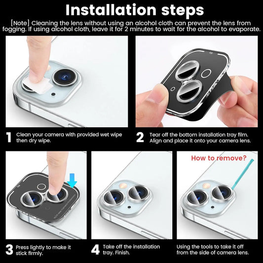 Camera Lens Protector Cover For iPhone 15 Pro Max 14 Plus 13 Mini 15Pro 14Pro 13Pro 15Plus 14Plus 13mini Protection Accessories