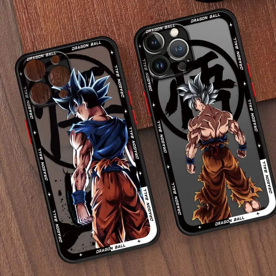 Soft Edge Case for iPhone 13 Mini 11 11 Plus 16 12 15 Pro MAX 14 XS 8 7 SE XR 16 Plus 12Pro 14Pro Hot Blooded Anime Goku