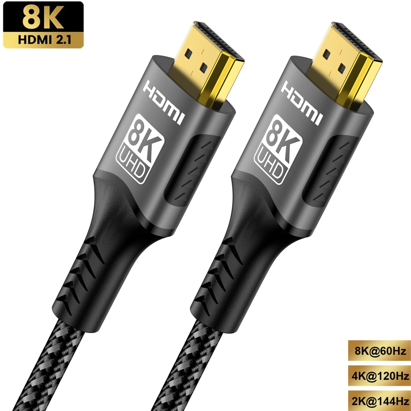 FDBRO 8K HDMI 2.1 Cable 8K@60Hz 4K@120Hz 48Gbps EARC ARC HDCP Ultra High Speed HDR For RTX Video Cable PC Laptop Projector HD TV