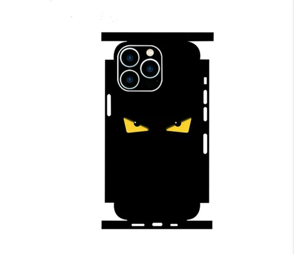 Colorful Decal Skin For iPhone 15 14 13 12 11 Pro Max Cases Universe Astronaut Cover Protector Wrap Ultra Thin Stickers