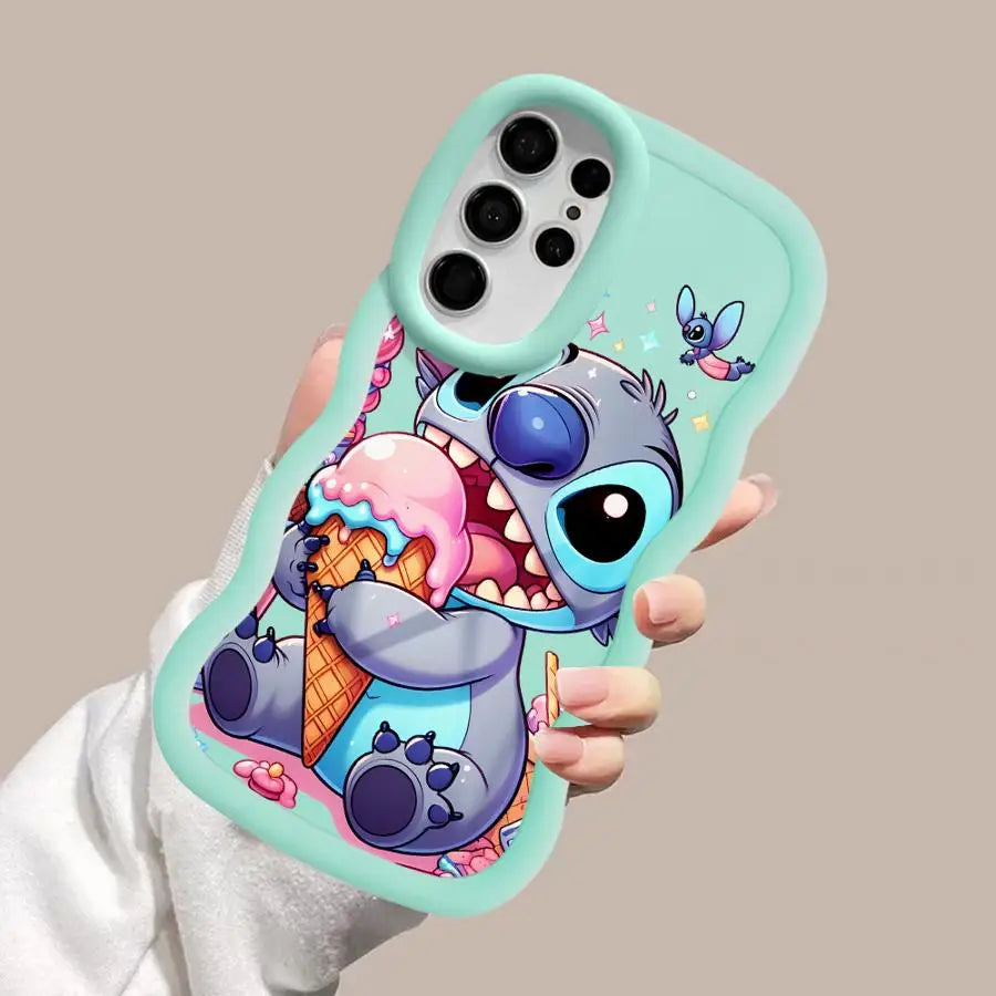 Lilo Stitch Cute Case for Samsung Galaxy S25 S24 Ultra S23 S22 Plus S21 FE S20 S25Ultra Soft Phone Funda