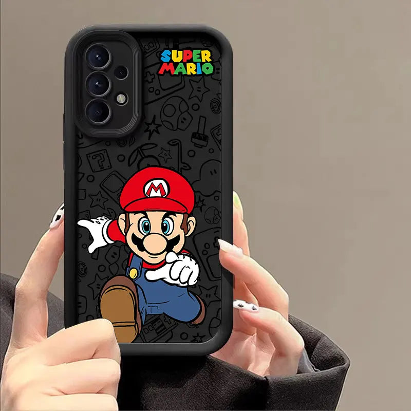 Cartoon Super M-Mario Bros Phone Case For Samsung Galaxy A14 A15 S21 S22 S23 S24 FE Plus Ultra A25 A35 A52 A53 A54 A55 5G Covers