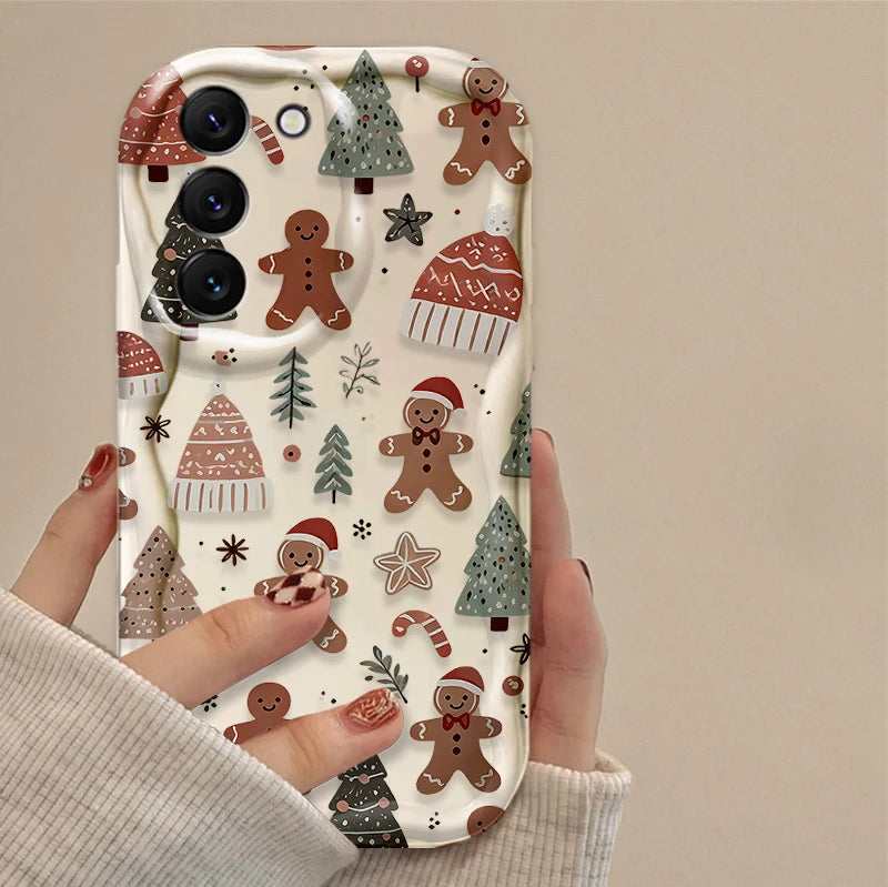 Santa Claus Case for Samsung Galaxy S25 S24 S23 S22 S21 Ultra Plus S20 FE A73 A72 A71 A56 A55 A54 5G A52 A52S A51 4G Back Cover